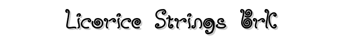 Licorice Strings BRK font